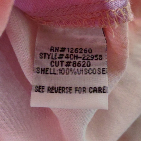 Velvet Heart Small pink & purple tie dye long sleeve button down blouse - Picture 8 of 10